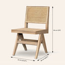 Chaise d'appoint CAPELA en chêne et frêne – Artisanat classique avec finition naturelle