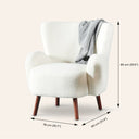 COSTA Cream Fabric Lounge Chair