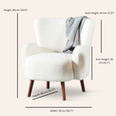 COSTA Cream Fabric Dining Chair
