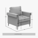 Snaresbrook - Fauteuil d’appoint rembourré