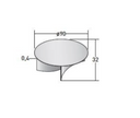 Flou - Round metal coffee table