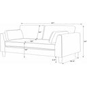 Castera - Canapé deux places rembourré 