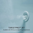 Baignoire balnéo en alcôve à 2 panneaux - 60 po x 36 po