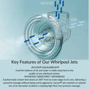 Baignoire balnéo en alcôve à 2 panneaux - 60 po x 36 po