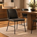 Kayla Chaise de salle à manger – Noir