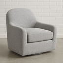 RIVA Fabric Swivel Armchair (Grey)
