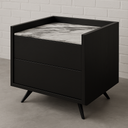 Marble 2-Drawer Nightstand