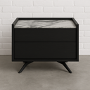 Marble 2-Drawer Nightstand