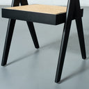 CAPELA Black Wood Dining Chair – Classic Design with Durable Finish