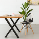 Chaise d'appoint ESSEN en tissu patchwork gris – Une touche moderne au charme rétro