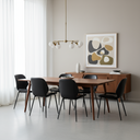 MONROE – Black Leather Dining Chair