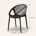 FOLIAGE Plastic Chair UV Resistant (BLACK) – Durable Outdoor Seating