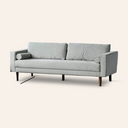 FONDA 3-Seater Fabric Sofa – Dark Grey Modern Design with Deep Comfort