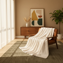 Couverture – Blanc cassé – 47 x 78 po