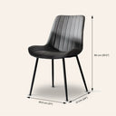 GLORIA – Grey Leather Dining Chair