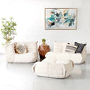 TOGO Fabric Ottoman Module - Beige Modern Modular Footstool Seat