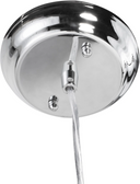 Dome Pendant Light (Small - Black with White Fixture)