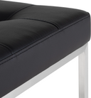Chi Counter Stool (Black with Silver Frame)