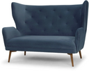 Klara Double Seat Sofa (Dusty Blue)
