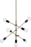 Byron Pendant Light (Antique Brass with Black Body)
