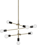 Byron Pendant Light (Antique Brass with Black Body)