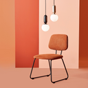 Carina Mini Pendant Light (Black with White Shade)