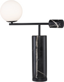Justine Lamp (Black Marble with Black Accent)