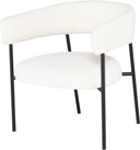 Cassia Occasional Chair (Buttermilk with Black Frame)
