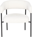Cassia Occasional Chair (Buttermilk with Black Frame)