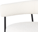 Cassia Occasional Chair (Buttermilk with Black Frame)