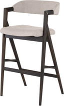 Anita Bar Stool (Beige with Seared Frame)