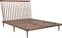 Jessika Bed (Queen - Walnut with Walnut Legs)