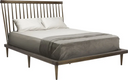 Jessika Bed (Queen - Walnut with Walnut Legs)