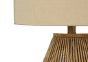 Table Lamp - Brown Rope with Beige Shade
