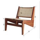 CANBERRA Natural Wood Lounge Chair – Elegant & Comfortable Seating