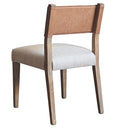 Chaise de salle à manger FERRA en tissu rembourré neutre – Confort élégant pour tous les espaces