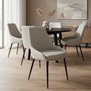 Carry - Chaise de salle à manger - Gris métallique