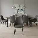 Carry - Chaise de salle à manger - Gris