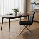 ALGORA Black Leather Sofa