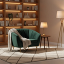 AUDREY – Green Velvet Chair