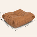 Module ottoman en cuir marron TOGO – Un siège d'appoint élégant et fonctionnel
