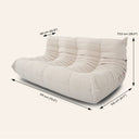 Canapé 3 places TOGO en tissu beige | Canapé modulable moderne