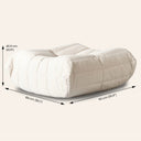 Module ottoman en tissu TOGO - Siège repose-pieds modulaire moderne beige