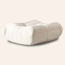 Module ottoman en tissu TOGO - Siège repose-pieds modulaire moderne beige