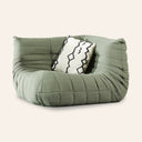 Module de chaise d'angle en tissu vert TOGO