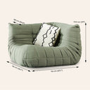 TOGO Green Fabric Corner Chair Module