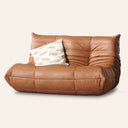 Canapé modulable 2 places en cuir TOGO - Marron