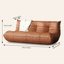 TOGO Leather Module (3-seater, BROWN) – Genuine Leather Sofa