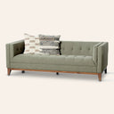 LANDON Green Fabric Sofa