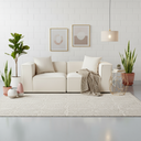 MASON – Cream Fabric Sofa